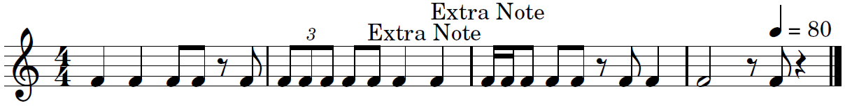 Sample Output Sheet Music